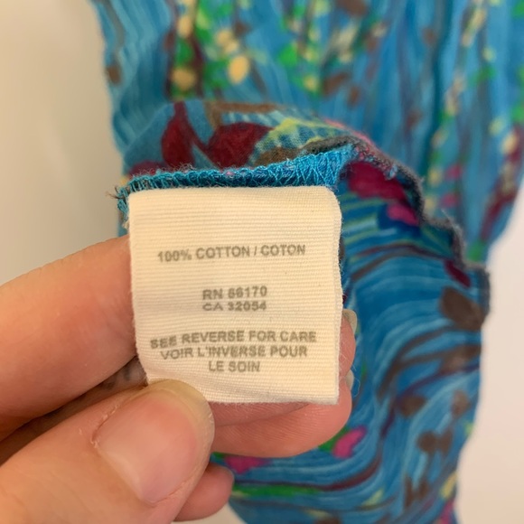 Free People floral semi sheer top - Picture 8 of 8